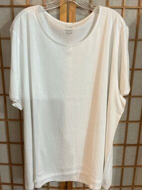 NEW PURE JILL SCOOP-NECK ELLIPTICAL TEE